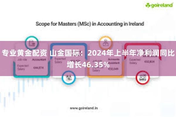 专业黄金配资 山金国际：2024年上半年净利润同比增长46.35%